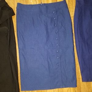 Sourpuss blue pencil skirt